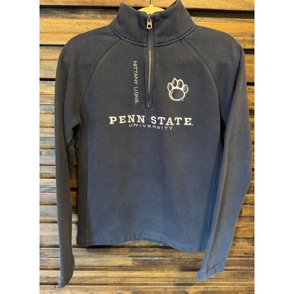 Penn State Nittany Lions Pawprint Jansport 1/4 Zip Sweatshirt Pullover Youth LRG - Picture 1 of 12